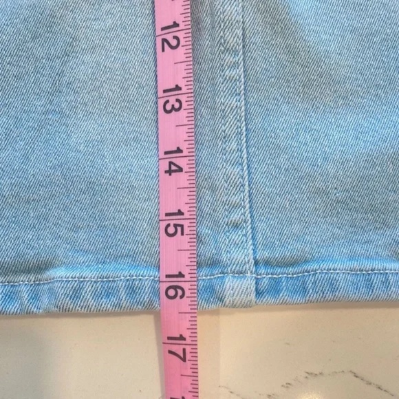 All About Eve Light Blue High-Waisted Denim Pencil Skirt – Size 6 - Picture 13 of 13